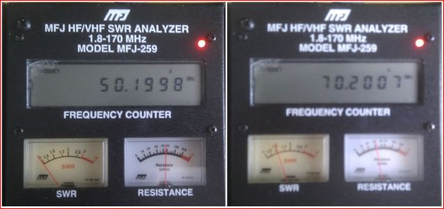 4m & 6m dualband yagi SWR